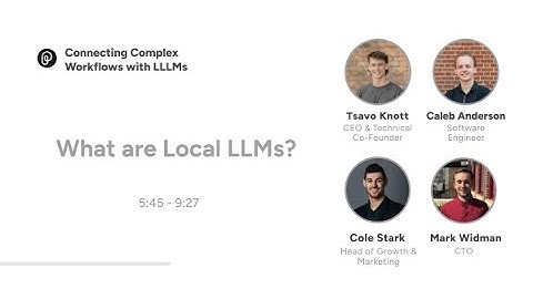 What are Local LLMs? - Local LLMs & Integrations AMA Livestream