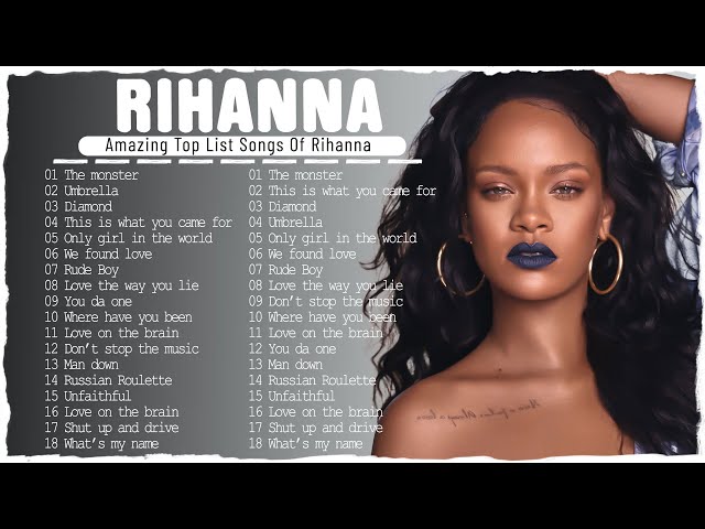 🌎Rihanna New Playlist 2023🌎  Best Song Playlist Full Album 2023 ⚜️ I Bet You Know These Songs⚜️ class=