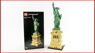 LEGO Architecture 21042 Statue of Liberty Speed Build for Collectors  Brick Builder