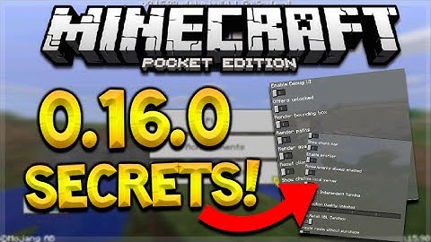 MCPE 0.16.0 HIDDEN MENU!! Minecraft Pocket Edition 0.16.0 Hidden Menus Found (Pocket Edition)