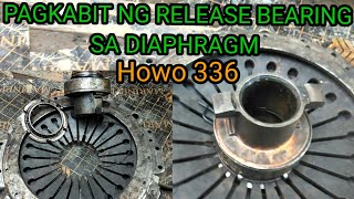 paano magkabit ng release bearing ng pressure plate na diaphragm type/howo