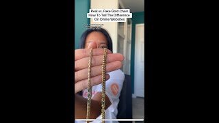 Real vs. Fake Gold Chain