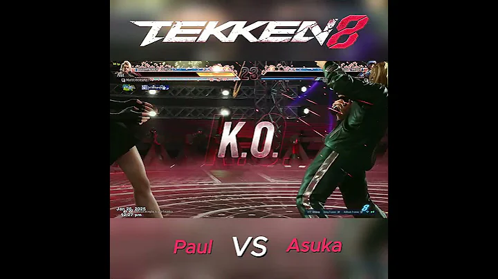 Paul VS Asuka - tEKKEN 8 #shorts #tekken #tekken8