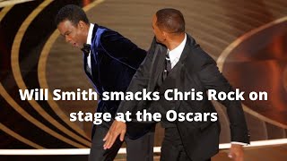 Watch the uncensored moment Will Smith smacks Chris Rock on stage at the Oscars drops F bomb  news