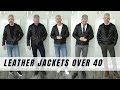 How To Wear A Black Leather Jacket Over 40