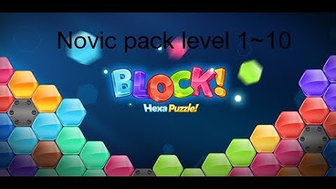 Block! Hexa puzzle gameplay walkthrough novice pack level 1-10 (IOS and Android)