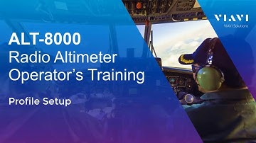 VIAVI ALT-8000 - Creating A Testing Profile