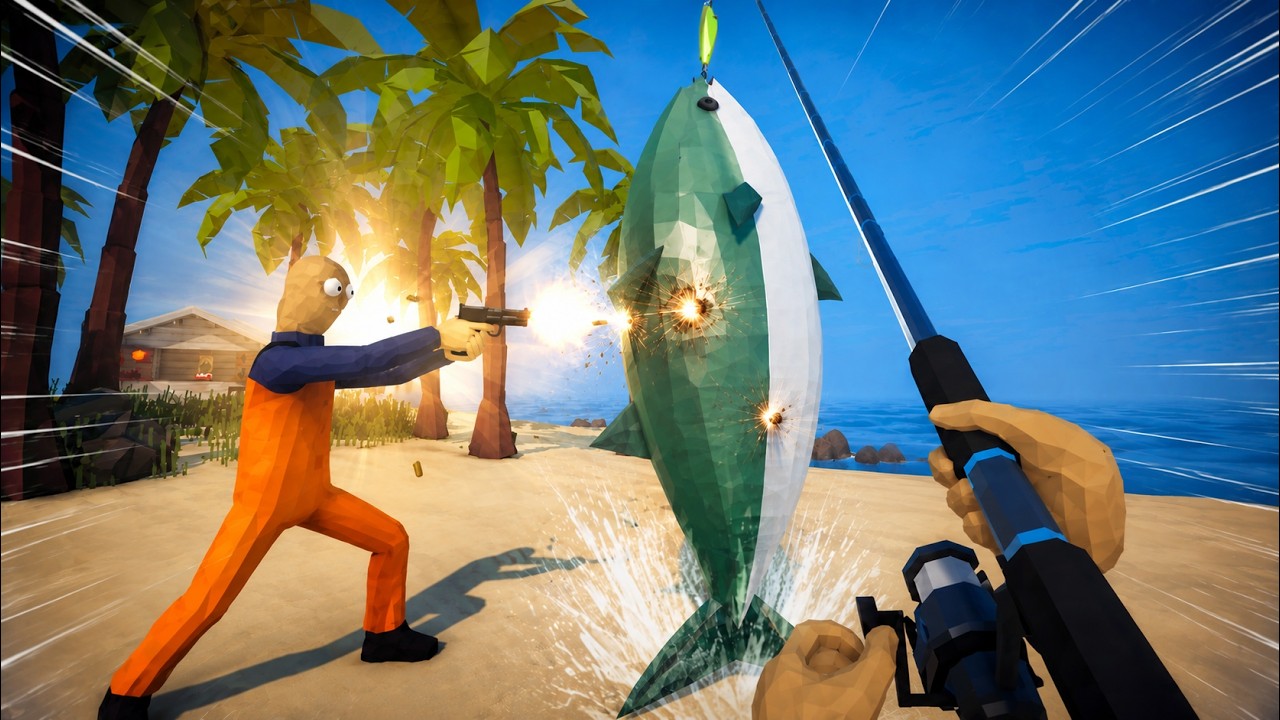 【DE JuN】再度被玩壞!這多人釣魚遊戲是真的憨(How to fish)