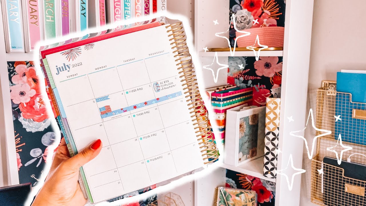 Plan With Me | July | Erin Condren Life Planner - YouTube