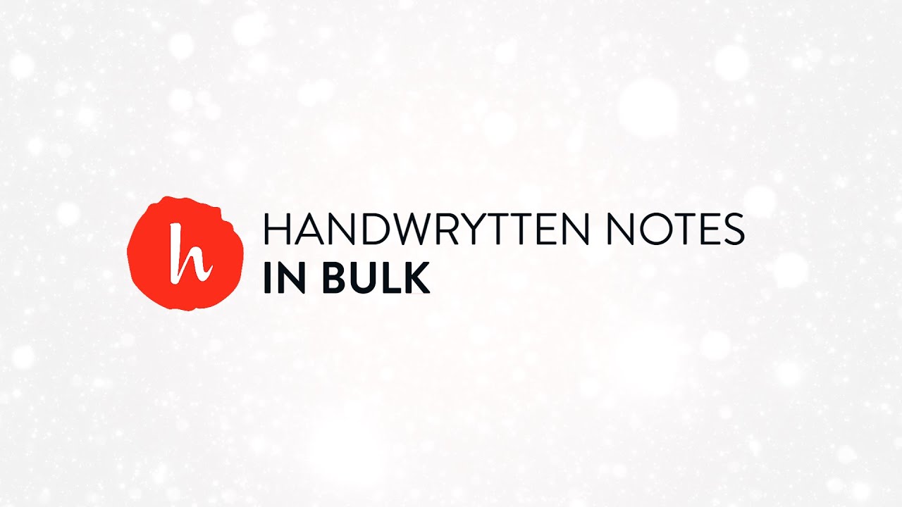 Sending Handwritten Notes in Bulk - YouTube