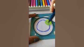 How to draw💙❤️😍#spirograph #art #short#amazing #viral #satisfying #asmr #colours #colourful