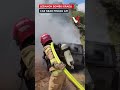 Firefighters Battle Blaze In Misgav Am After Alleged Hezbollah Drone Destroys Car | VERTEX