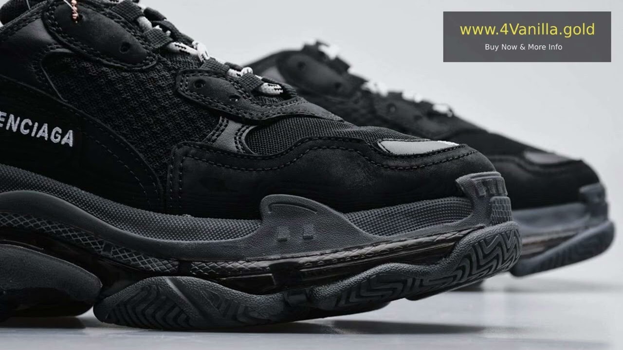 Luxury Meets Functionality: Balenciaga Triple S Clear Sole Black Review