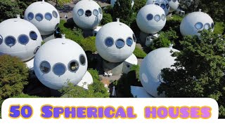 [4K] The Ball Houses In Netherlands - Bolwoningen || Dutch Architecture || Den Bosch