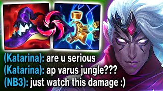 Varus Jungle but I'm an AP Assassin and it's actually broken (enemy team mental boomed)