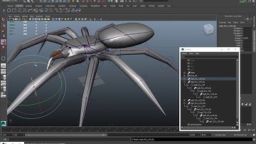 02 3D Spider Rigging ControllerCurves Placement