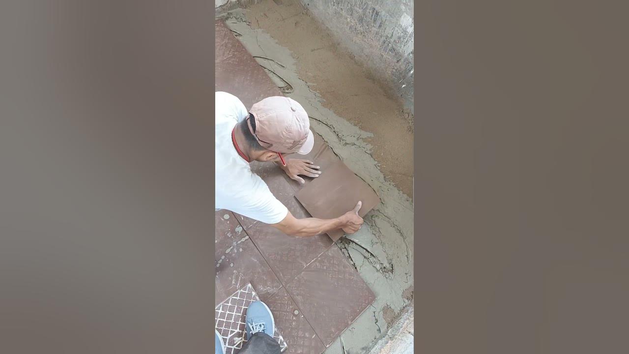 Sidi chautal 1×1 tiles fitting process 🔥🔥🔥 sidhi installation YouTube