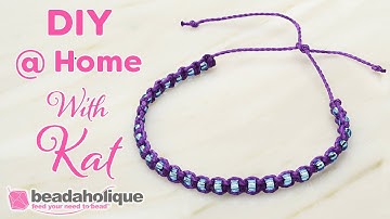 How to Make Macrame Square Knots with Waxed Brazilian Cord