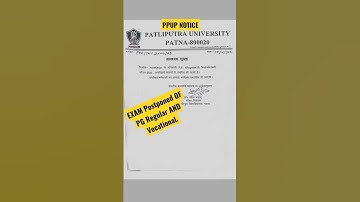 Exam postponed of PG regular & vocational #shorts #youtubeshorts #ppupg