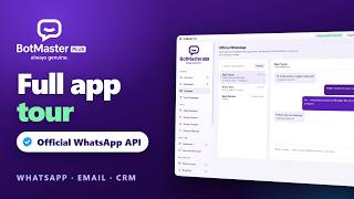 BotMaster Plus – Complete Software Tour (WhatsApp Marketing, Official WhatsApp API & Email) screenshot 3