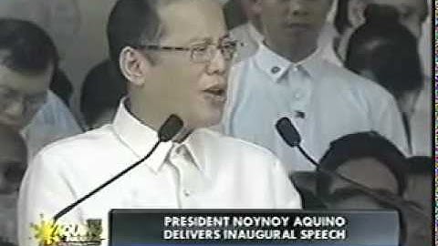 Noynoy Aquino Inaugural Speech part 3