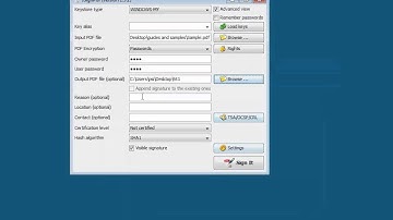 A quick look at JSignPdf