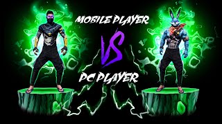 ? PC PLAYER VS ? MOBILE PLAYER 1 VS 1 BATTLE LIKE RAISTAR VS WHITE 444 ? FREE FIRE nonstopgaming