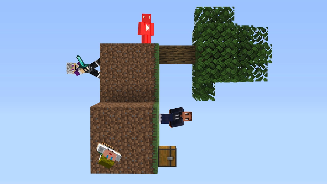 Skyblock, But We Each Have Different Gravity