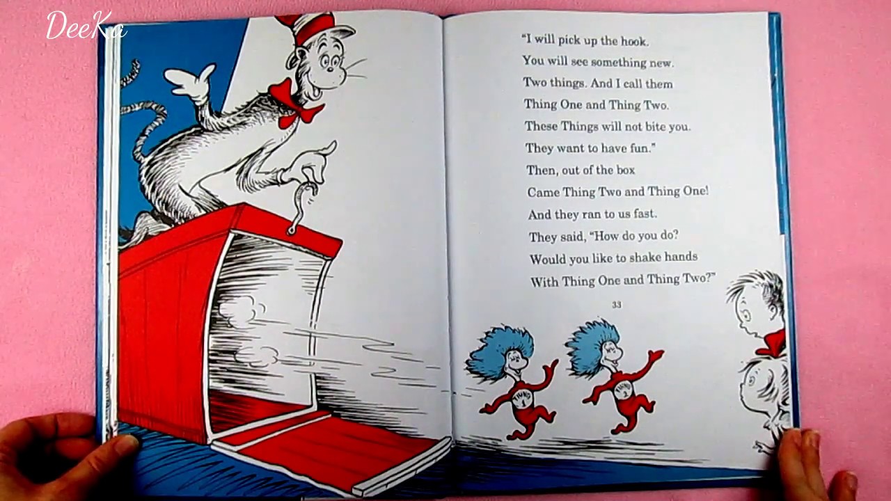 The Cat in the Hat: by Dr Seuss - Green Back Book (read along) - YouTube