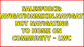 Salesforce: NavigationMixin.Navigate not navigating to home on community - LWC
