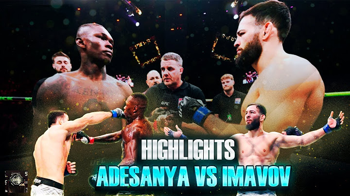 Nassourdine Imavov Knocks out Israel Adesanya | UFC Saudi Arabia Highlights!