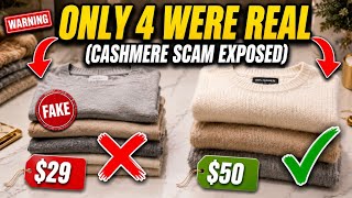 I Tested 8 "Cashmere" Sweaters — Only 4 Were REAL | WOMAN FASHION