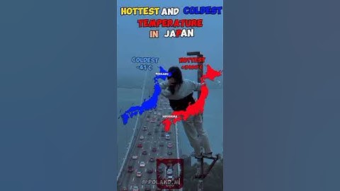 Hottest and coldest temperatures noted in Japan history #shorts
