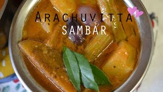Sambar For Dosa & Idli | Arachuvitta Sambar | Udupi Sambar - Episode - 73