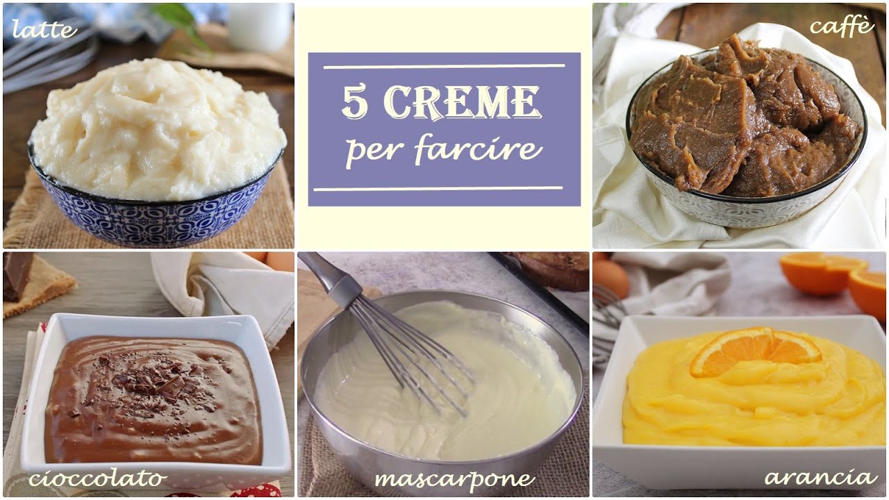 5 CREME PER FARCIRE torte, crostate, bignè🍨- La cucina di Rita