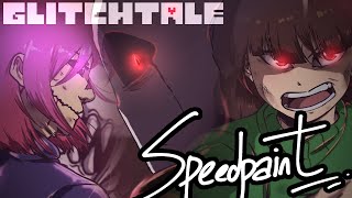 GLITCHTALE ANIMOSITY SCREENSHOTS || Fanart Speedpaint @scriblotisketch