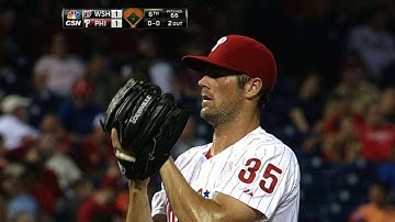 WSH@PHI: Hamels allows just one run over eight frames