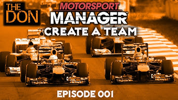 Motorsport Manager - EP01 - Building our own Team