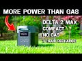 Ecoflow DELTA 2 Max BEATS Gas Honda! Clean Power Solar Generator