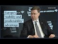 European ‘predictability’ offers global competitive advantage, EU Economy Commissioner says