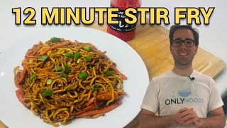 RAMEN NOODLE STIR FRY recipe with COMMON INGREDIENTS