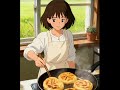"A cute girl ,some dough,and a whole lote of love in burger"🍔#anime #lifestyle