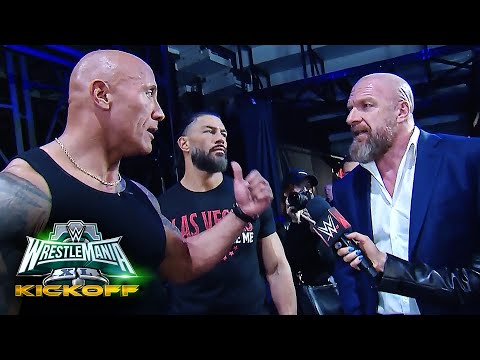 The Rock curses out Triple H following Cody Rhodes altercation: WrestleMania XL Kickoff