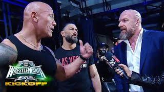 The Rock curses out Triple H following Cody Rhodes altercation: WrestleMania XL Kickoff image