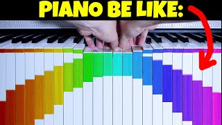 when your PIANO starts to print RAINBOW...