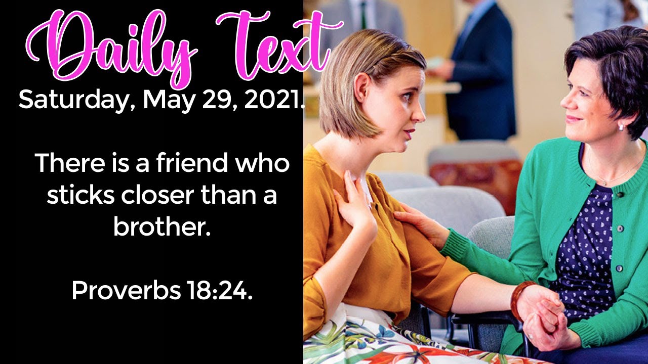 JW DAILY TEXT MAY 29 2021 YouTube