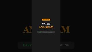 CRACK Valid Anagram in Kotlin (LeetCode 242) 🧠 #leetcode #codinginterview #coding