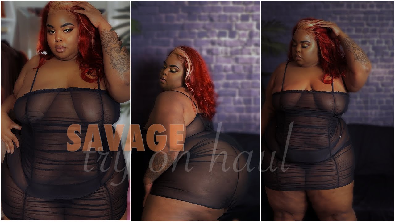 Savage X Fenty, Plus Size (3X) Try-On Haul, 46D