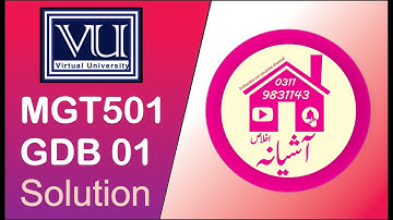 MGT501 GDB 01 SOLUTION SPRING 2021