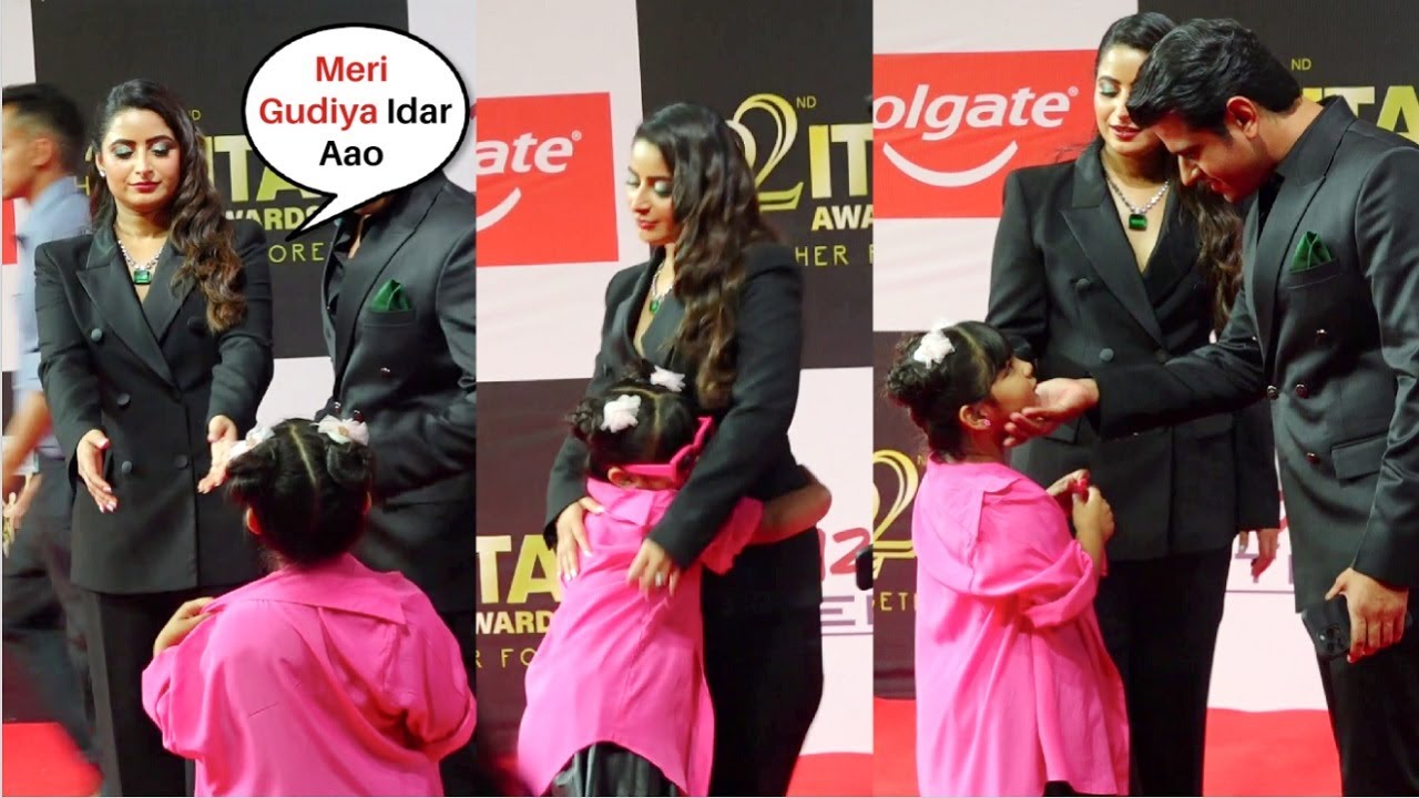 Ghum Hai Kisi Ke Pyaar Mein Fame Aishwarya Sharma Doing Masti With Aria Sakaria At ITA Award 2022